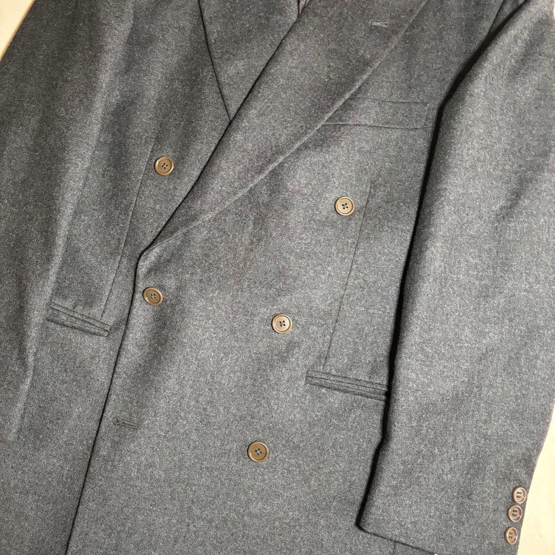 GIANFRANCO FERRE ダブルブレストスーツ ダークグレー モード