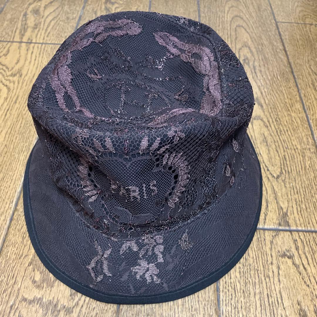 エルメス　バケットハット#57 レア品❣️ エクスリブリスエンブロイダリーレース
