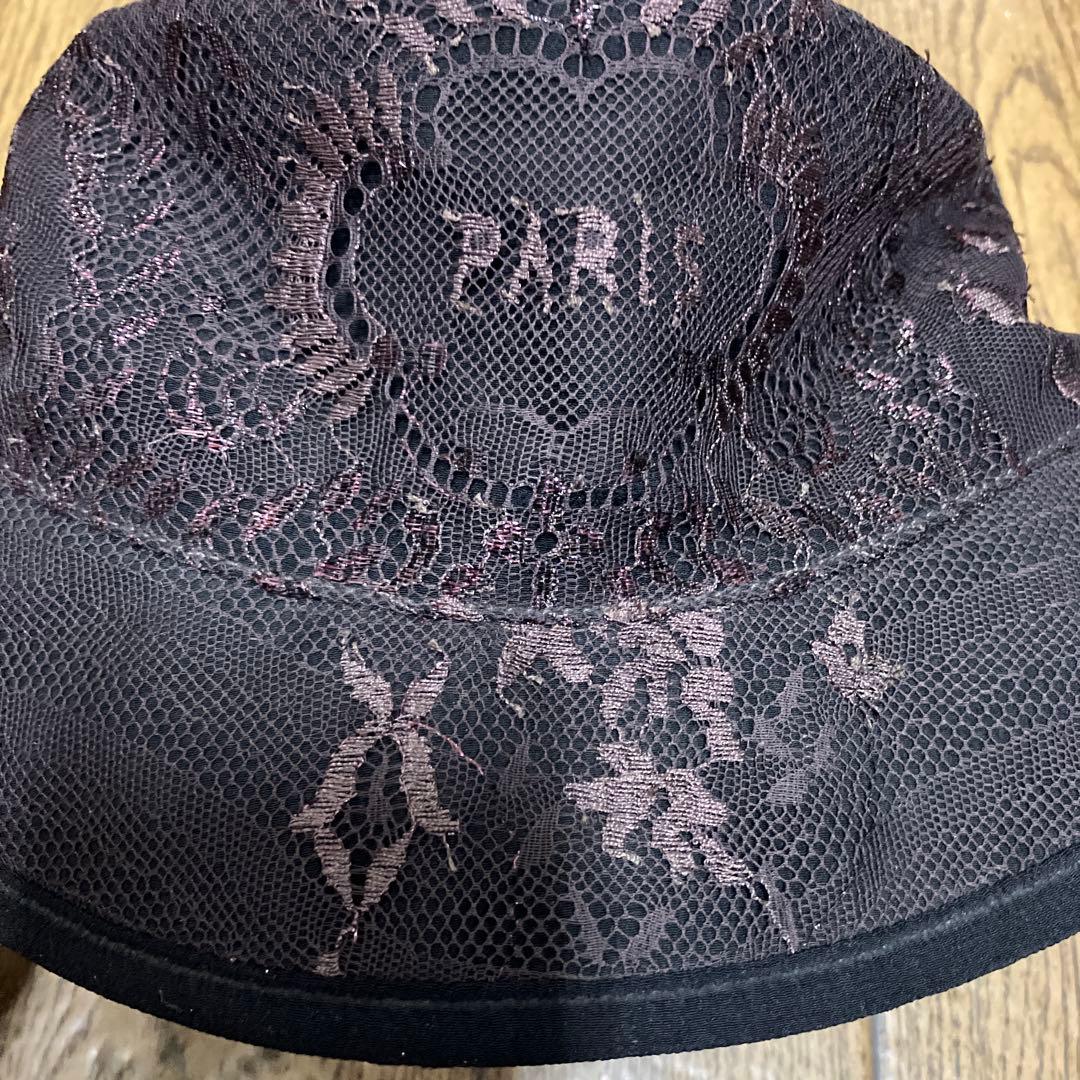 エルメス　バケットハット#57 レア品❣️ エクスリブリスエンブロイダリーレース