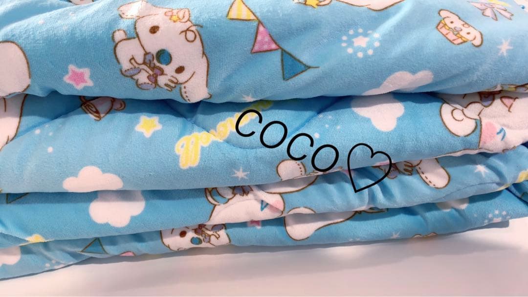 シナモロール　寝具　３点セット（ダブル 敷パッド・枕パッド２枚）サンリオ