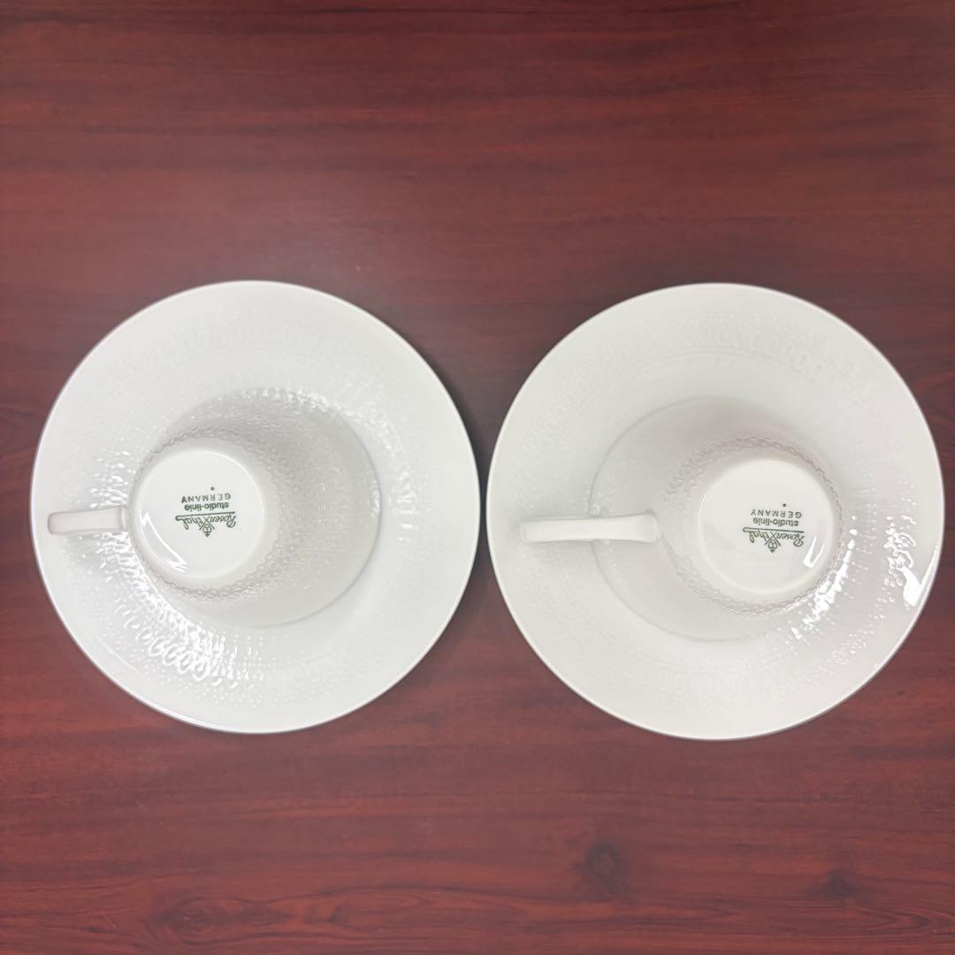 【美品】Rosenthal Romanze カップ・ソーサー・プレート 2セット