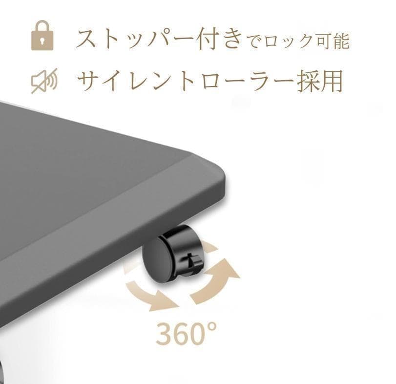 テレビスタンド テレビ台 キャスター付き 黑 耐荷重40kg 高さ調節