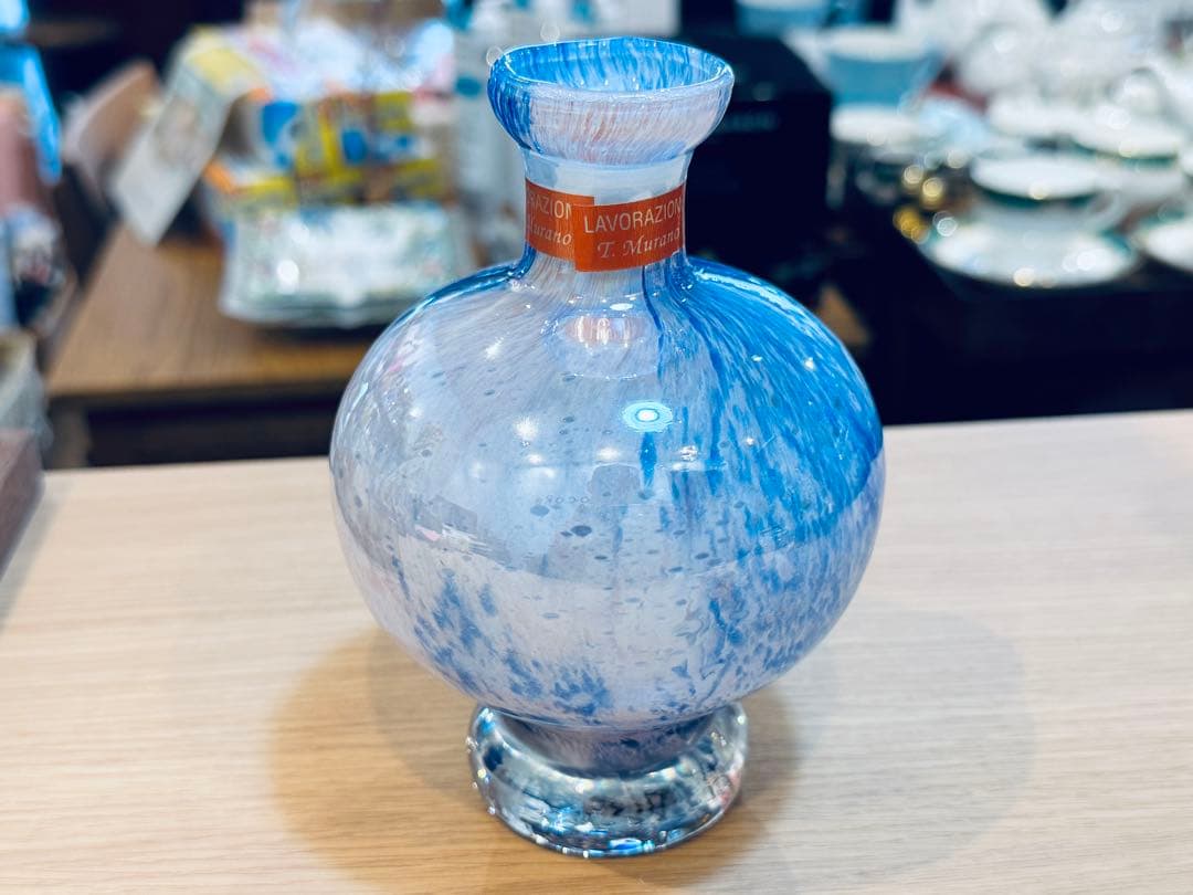 B8020【ムラーノ】 一輪挿し 花器 イタリア ベネチアングラス
