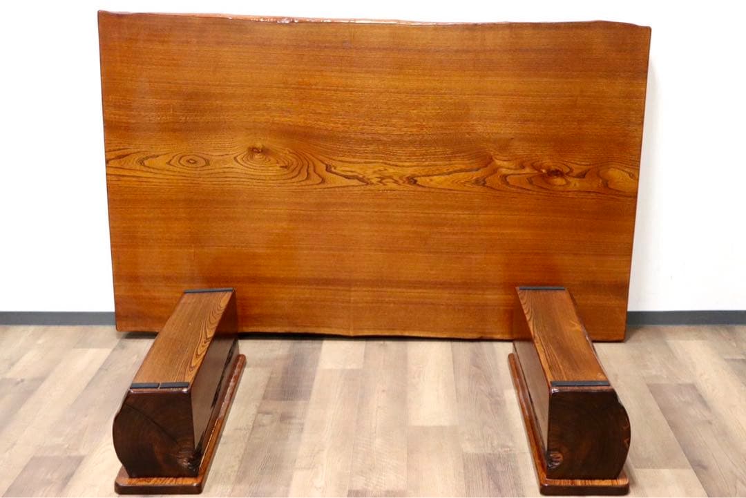 GMGF109○美山工芸 タモ材 無垢 座卓 ちゃぶ台 ローテーブル リビ