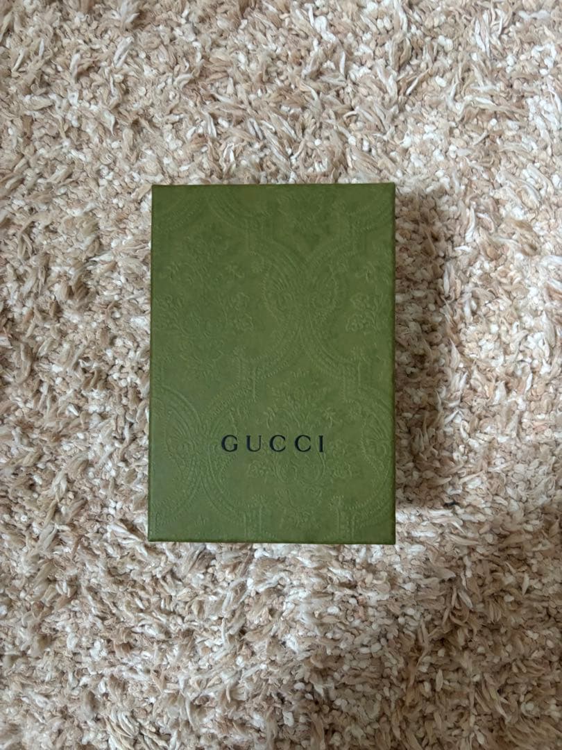 ダブルGベージュ＆エボニー GGスプリーム キャンバスGUCCI 2つ折り財布