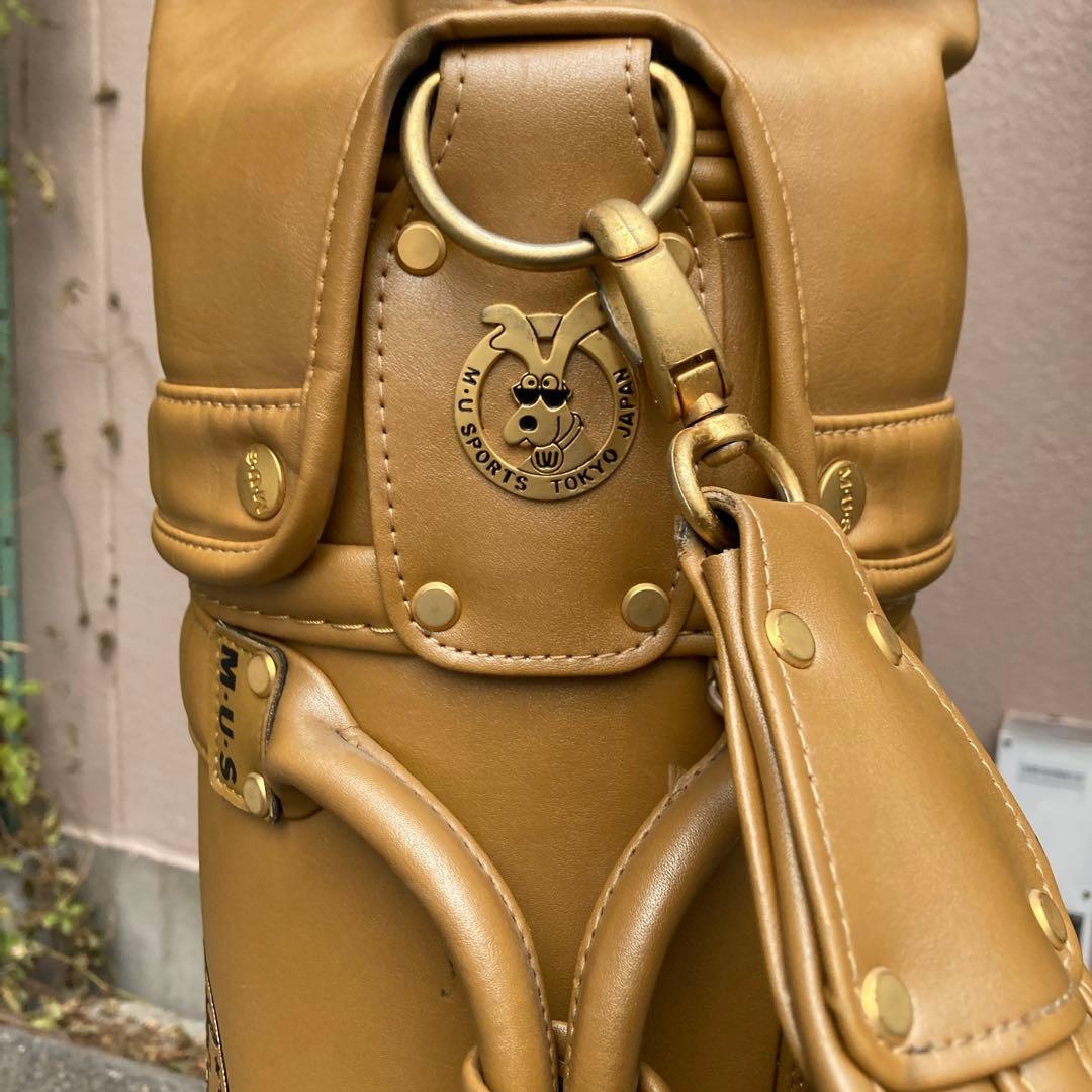 M-U SPORTS 高級レザーキャディバッグ　そこそこ綺麗です