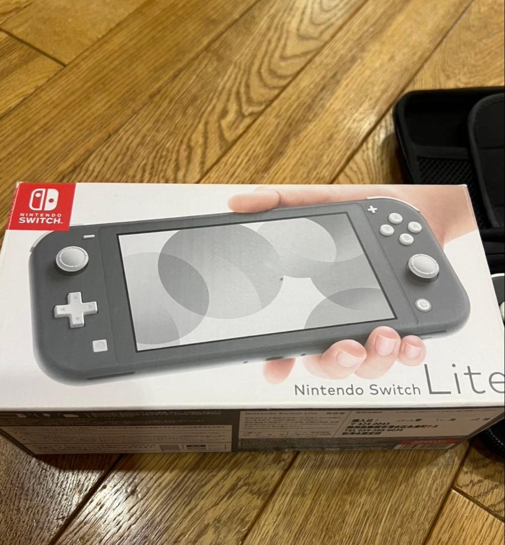 Nintendo Switch Lite グレー 本体　ケースセット