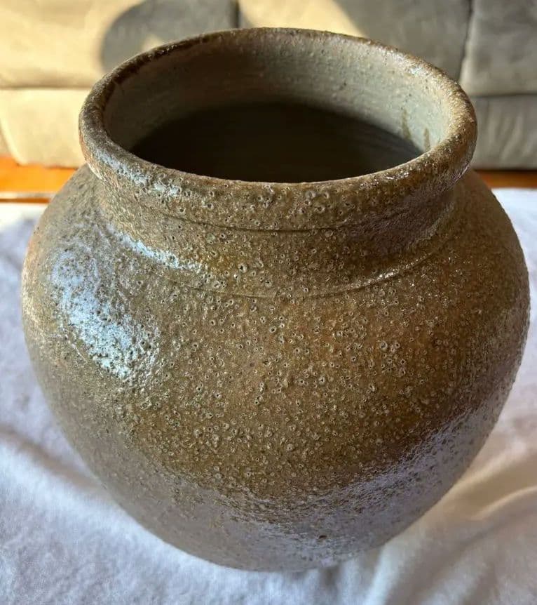 信楽焼　壺　花瓶　生花陶器　アンティーク置物
