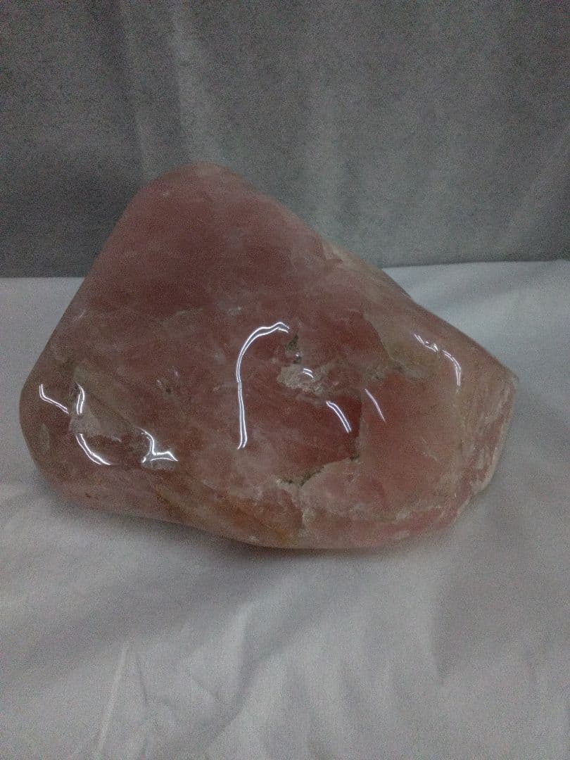 ローズクォーツ　ピンク水晶　天然石　玉器　玉石　ビッグサイズ【最終値下げ】