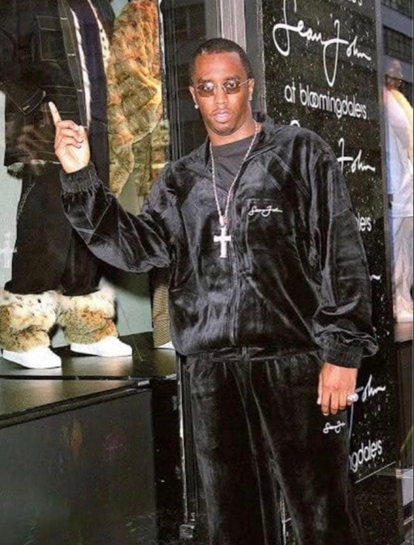 Sean John ベロア セットアップ L