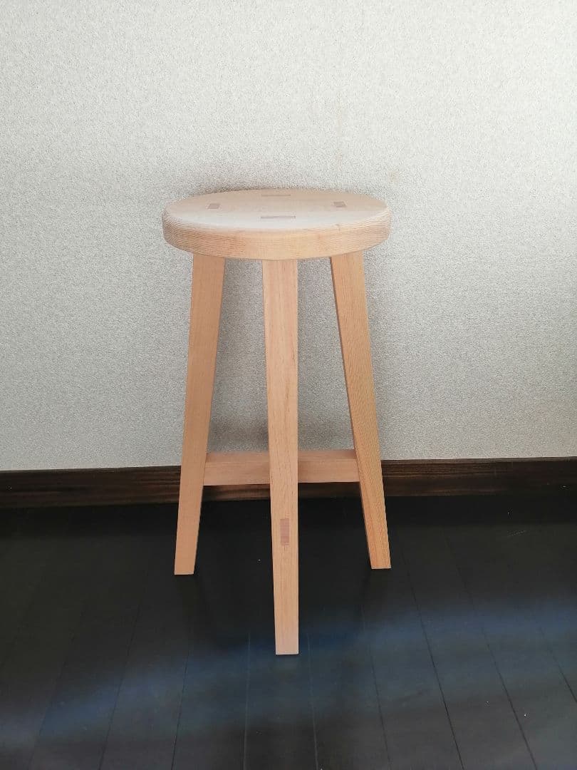 専用出品　木製スツール　２脚セット　高さ80cm　丸椅子　stool