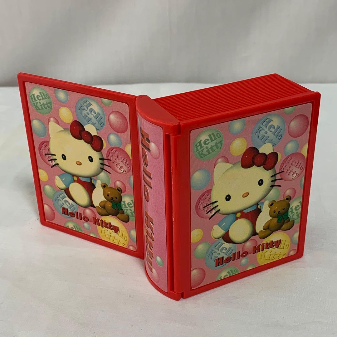 当時物！激レア】　キティ ブッククロック 置時計 写真立て 本型　1998 箱