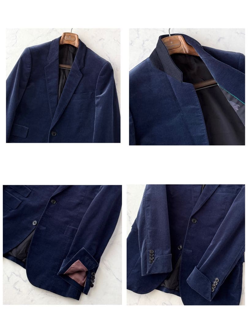 C846 Paul Smith ポールスミス ベロア セットアップ スーツ
