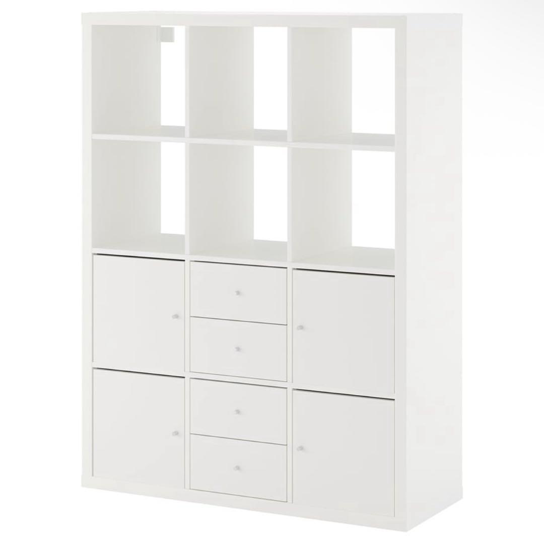 IKEA KALLAX シェルフユニット インサート6個付き ホワイト