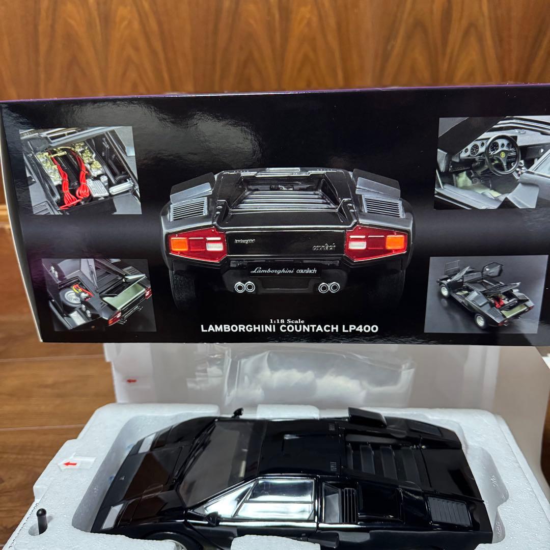 絶版未展示品 京商 1/18 ランボルギーニ カウンタックLP400 ブラック