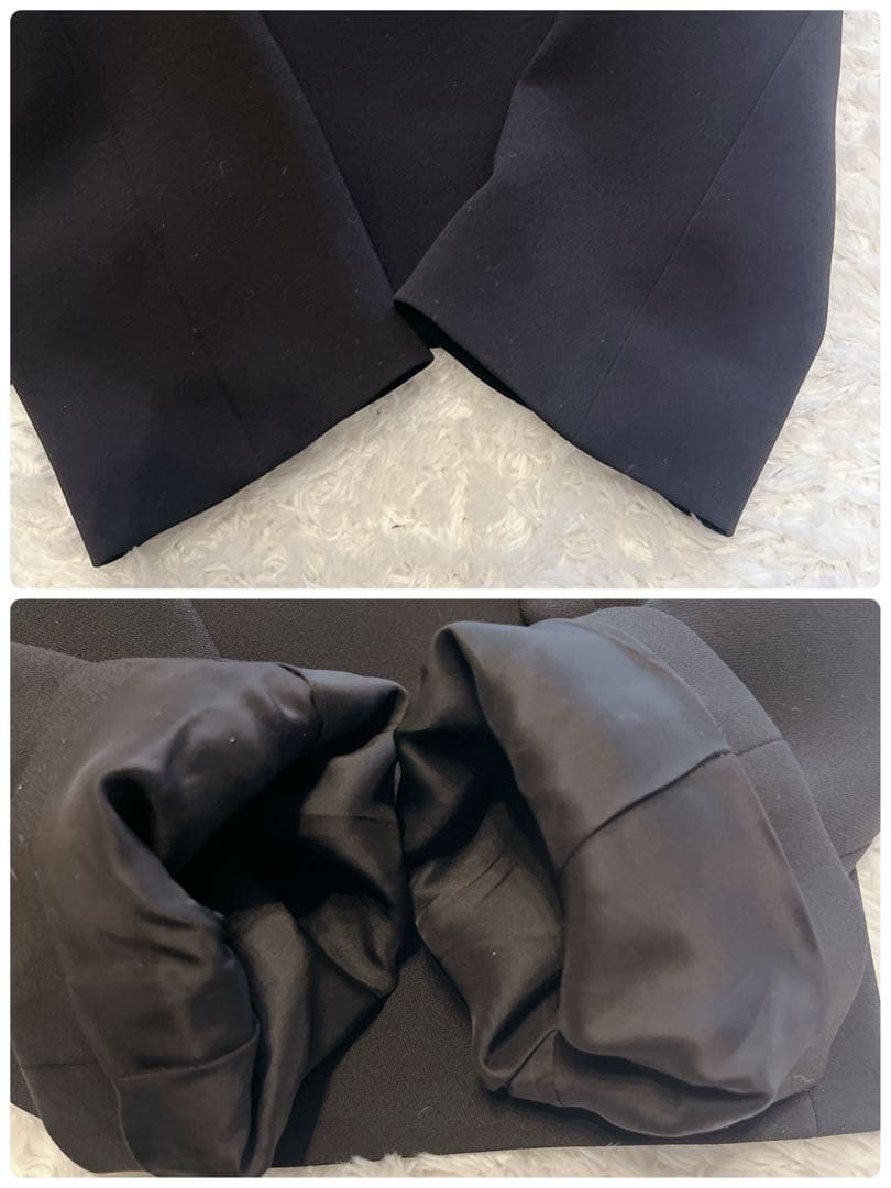 極美品 Theory ノーカラージャケット LINDRAYIA B スーツ 黒