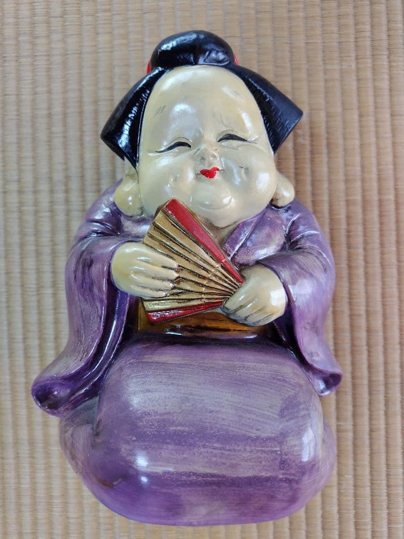 お多福　陶器　縁起物　昭和レトロ