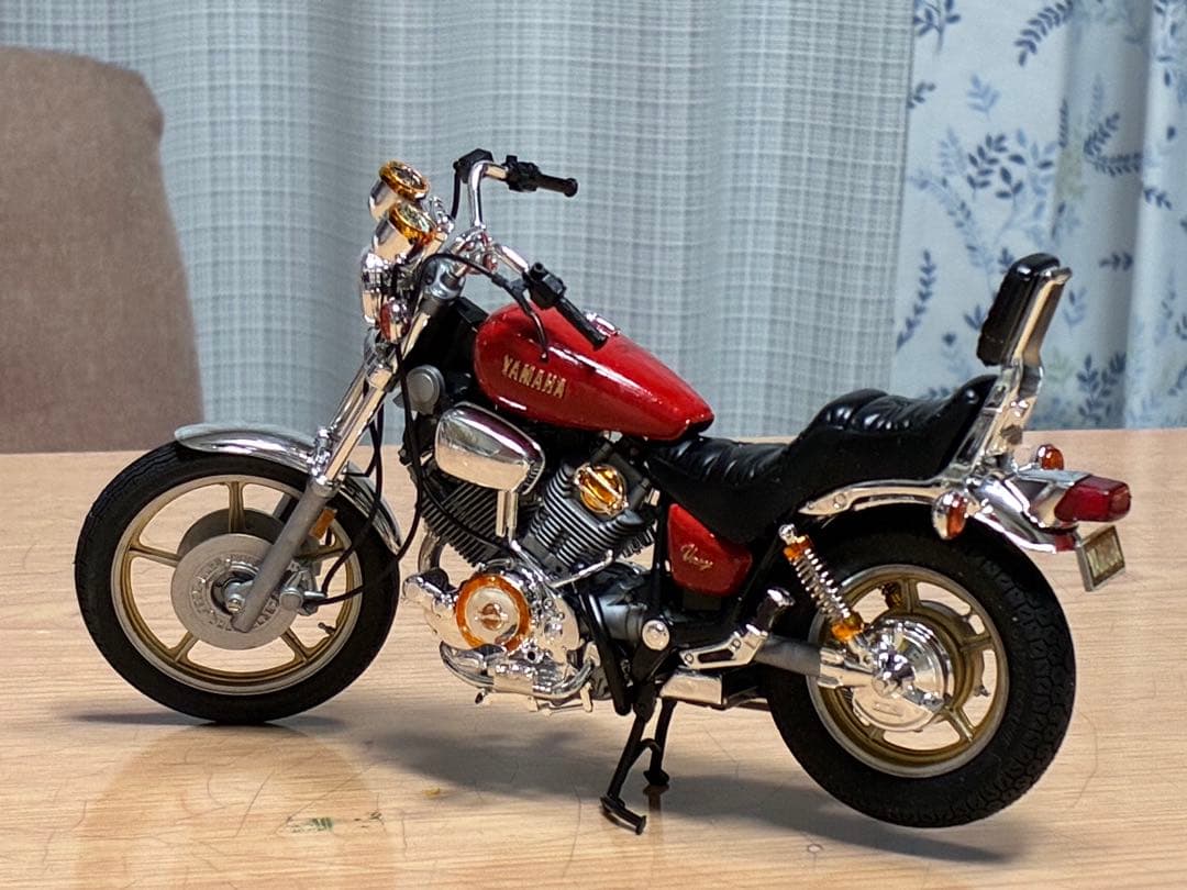 タミヤオートバイ1/12ヤマハXV1000プラモデル　完成品