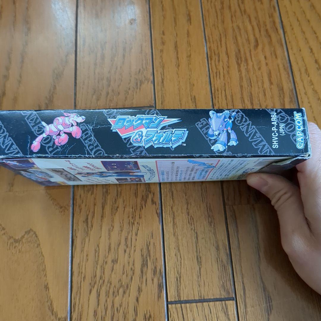 【完品】ロックマン&フォルテ　スーパーファミコン　SFC　箱説ハガキ付　カプコン