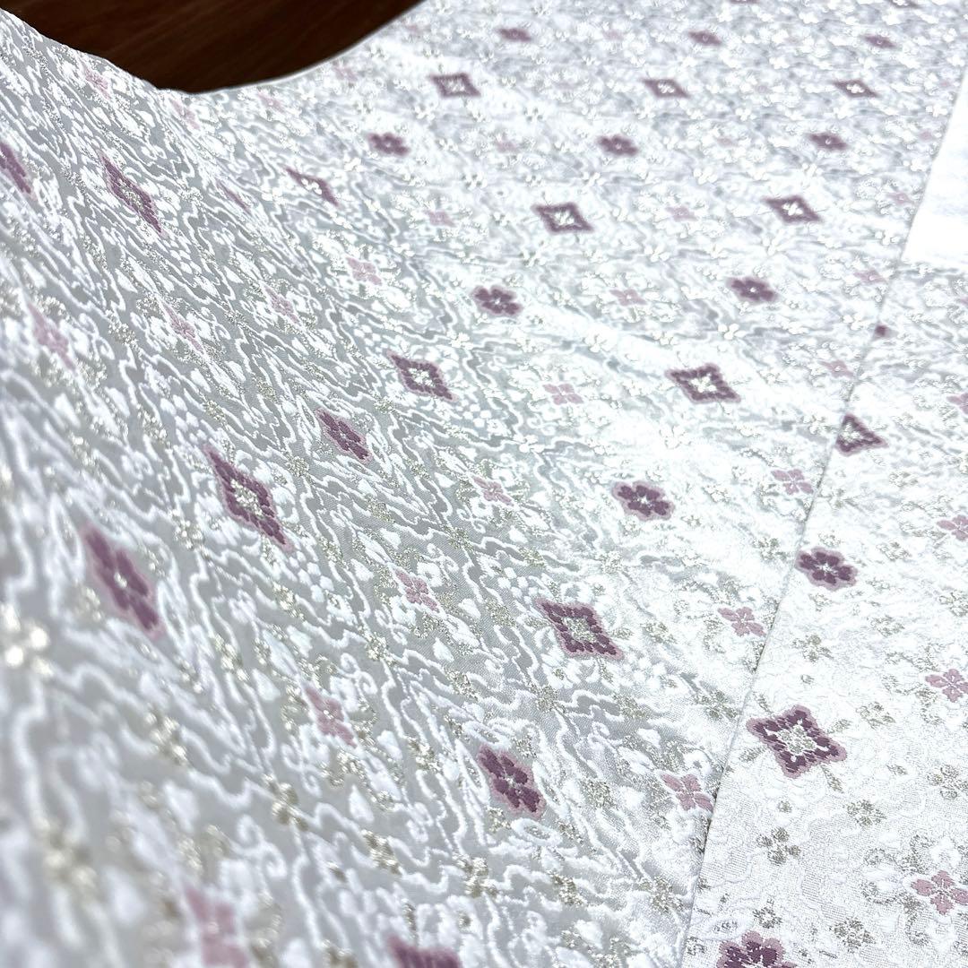 正絹　袋帯《刺繍　花紋様》