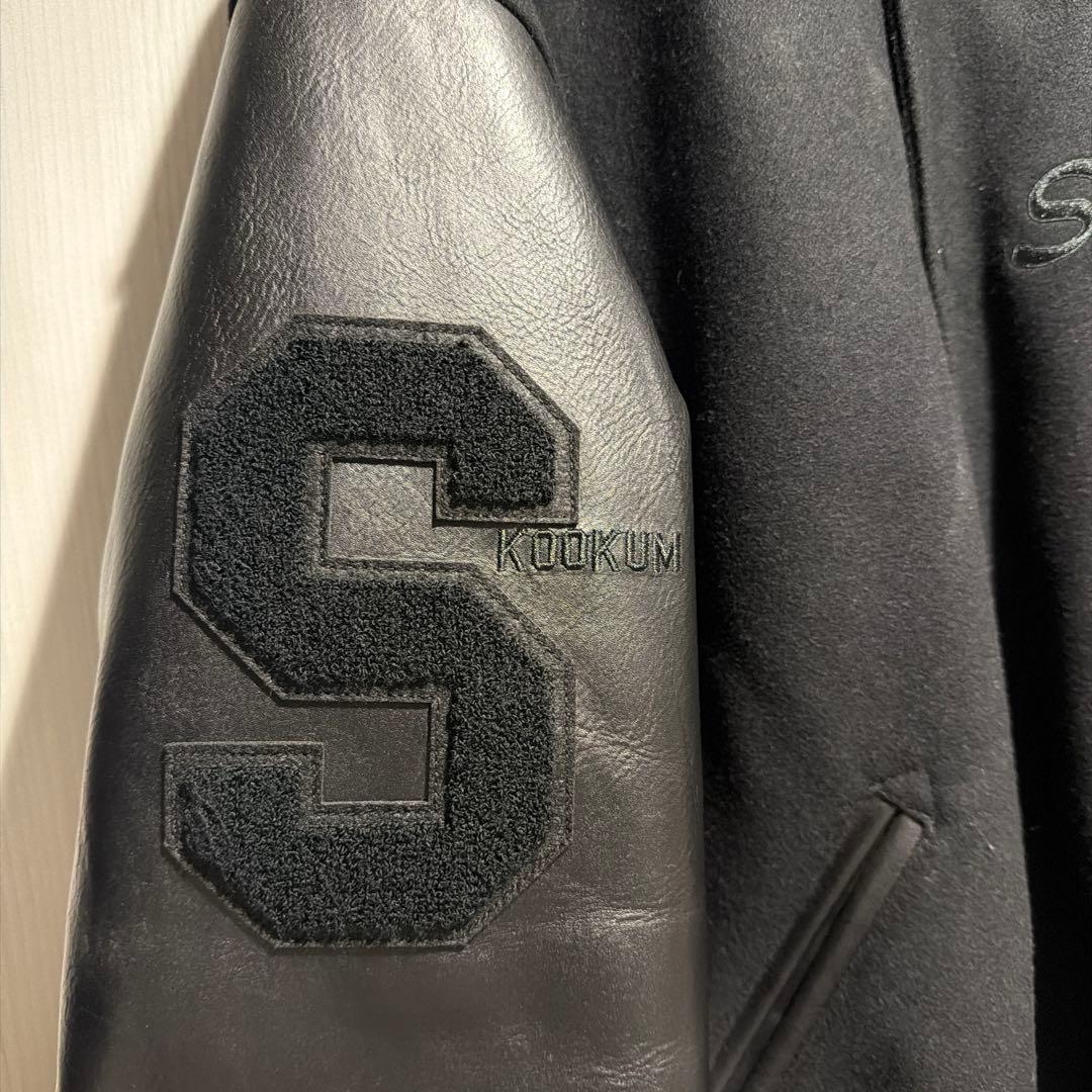 別注　SKOOKUM ブラック レザースタジャン