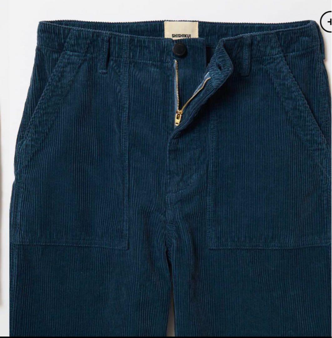 パンツ THE SHISHIKUI CORDUROY BAKER navy 32