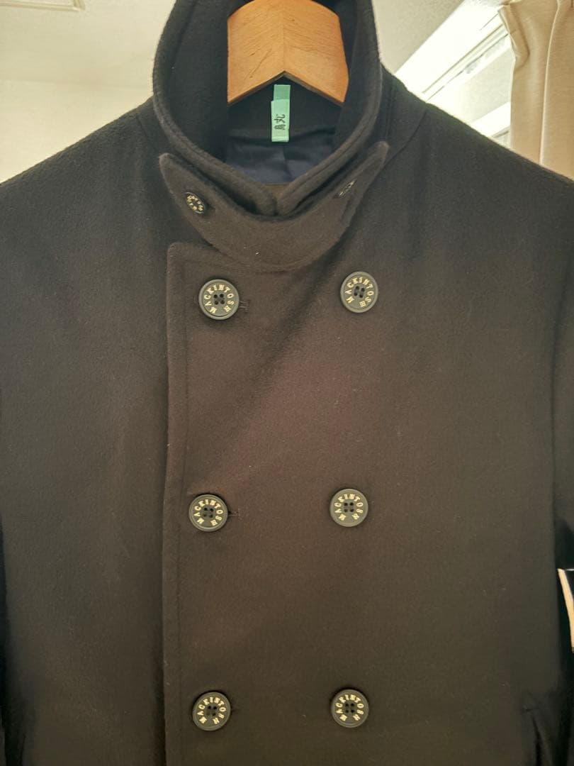 のりすけ様スコットランド製　MACKINTOSH 黒 ウールピーコート