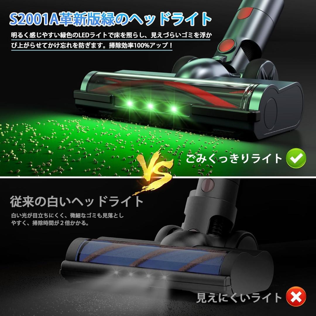 掃除機 コードレス　50Kpa強力吸引＆業界初65分連続稼働　サイクロン式