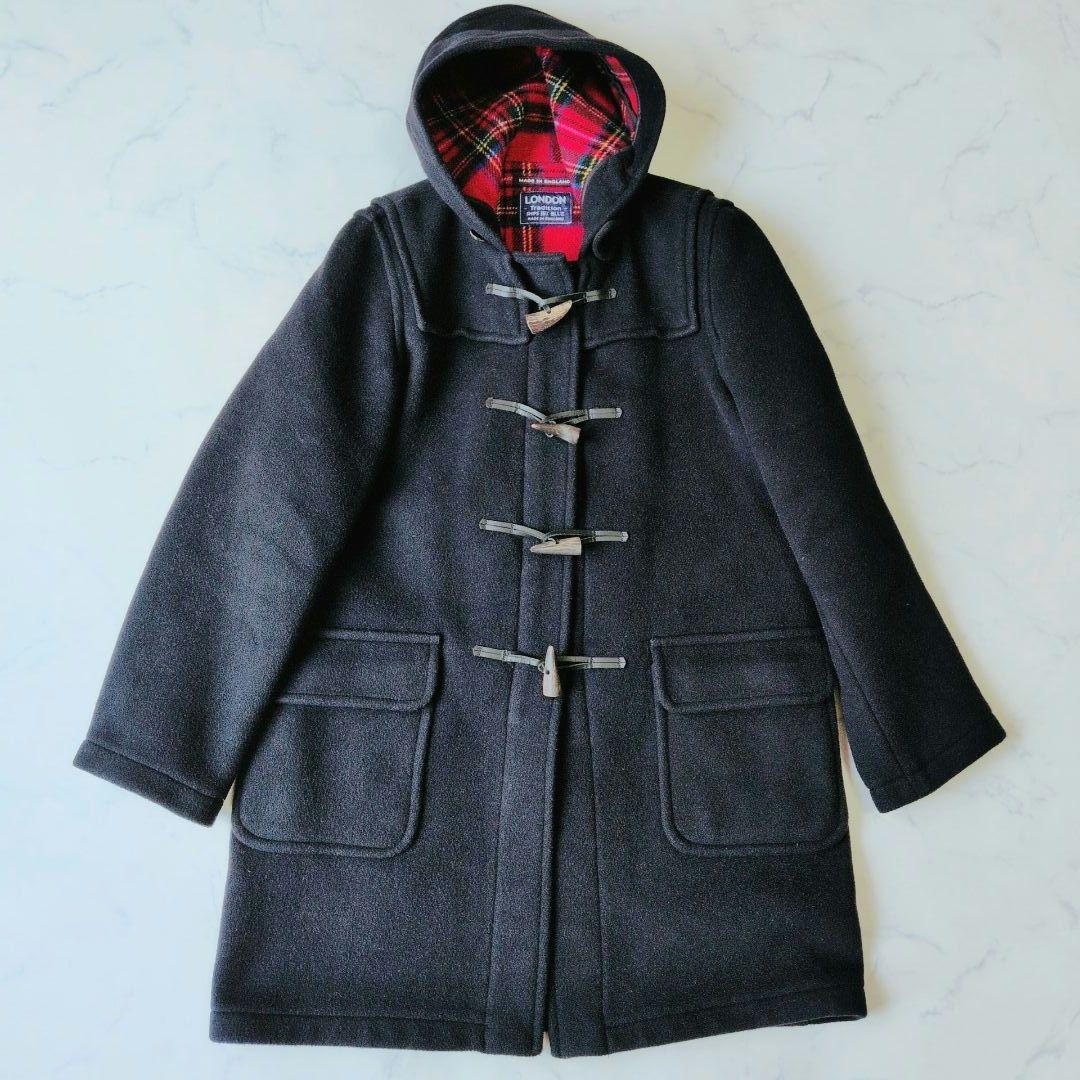 シップス ロンドントラディション 別注 ダッフルコート ネイビー L