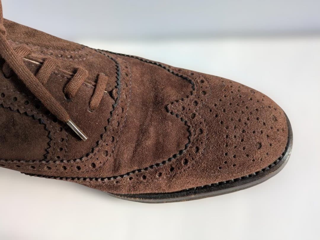 TANINO CRISCI ブラウン スエード オックスフォード