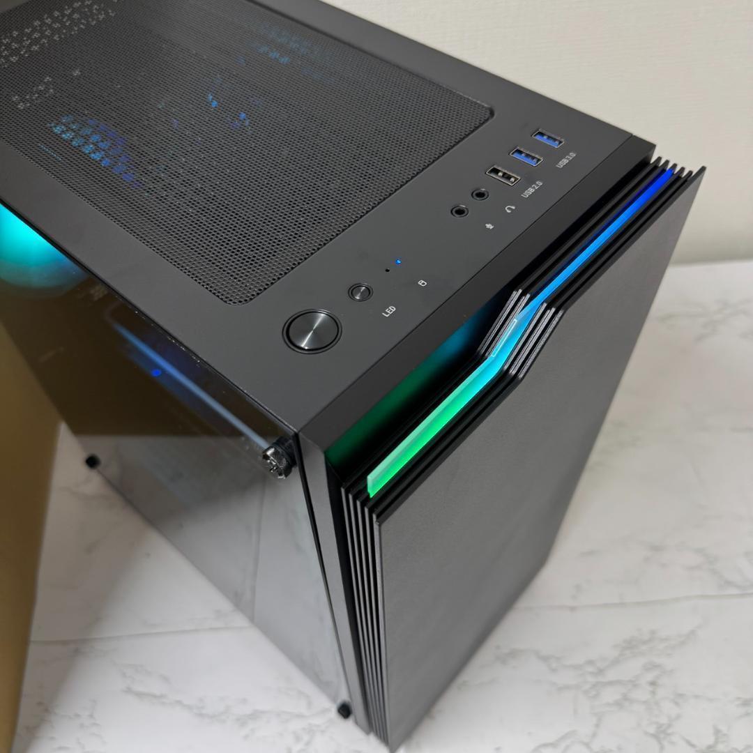【即納激安】RTX3060搭載ゲーミングPCフルセット✨新品ケース✨黒