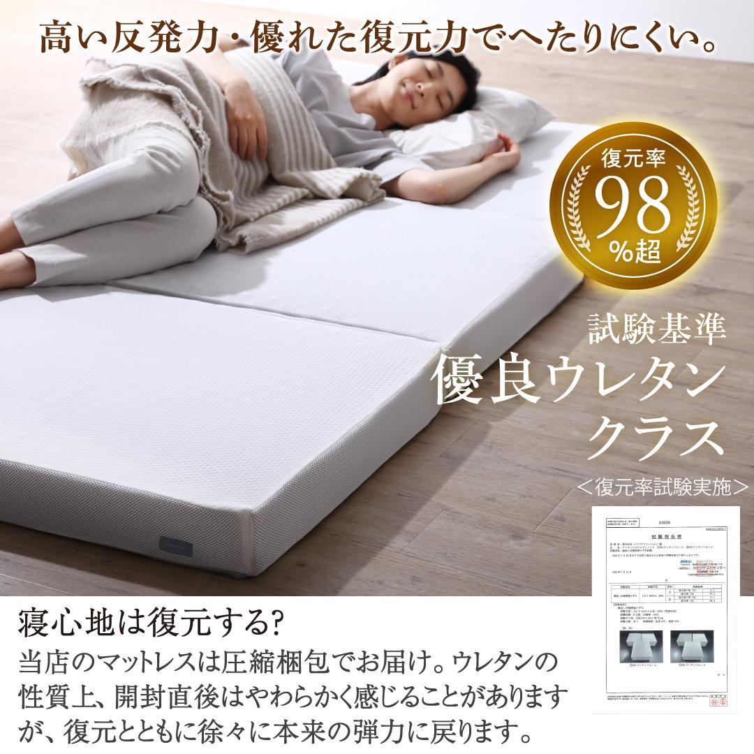 最安値！新品！送料込み！三つ折りマットレス敷布団 セミダブル