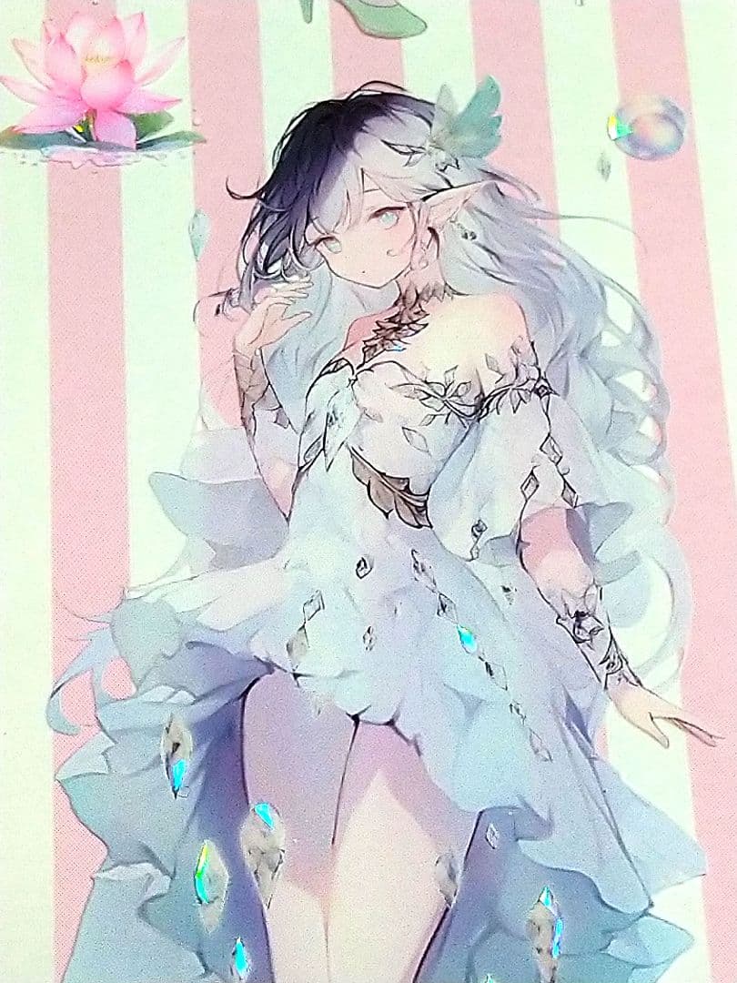 廃盤品✩J1053▶妖影幽姬(贝壳光)青玉白切り売り海外人物女の子AIマステ