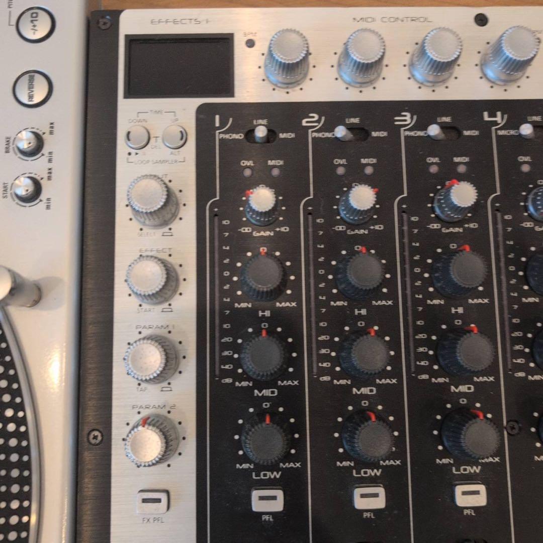 ターンテーブル　ミキサー　djセット