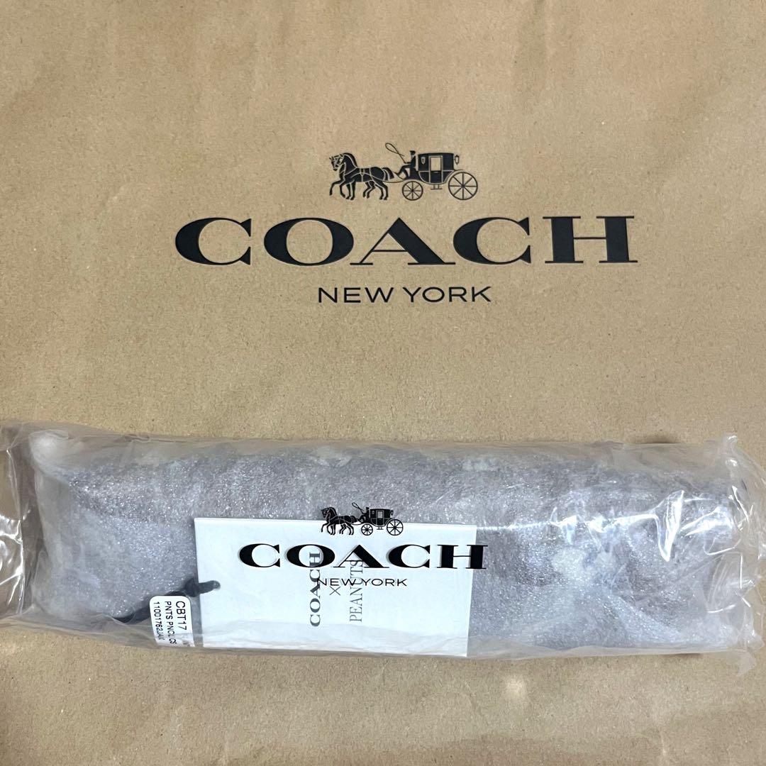 【新品未使用】COACH x PEANUTS スヌーピー コラボペンケース