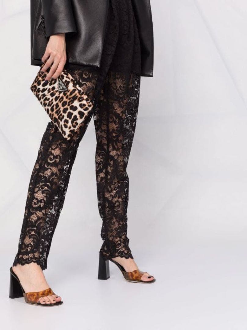 【FARFETCHタグ付き】PHILIPPPLEIN ハイウエスト レースパンツ