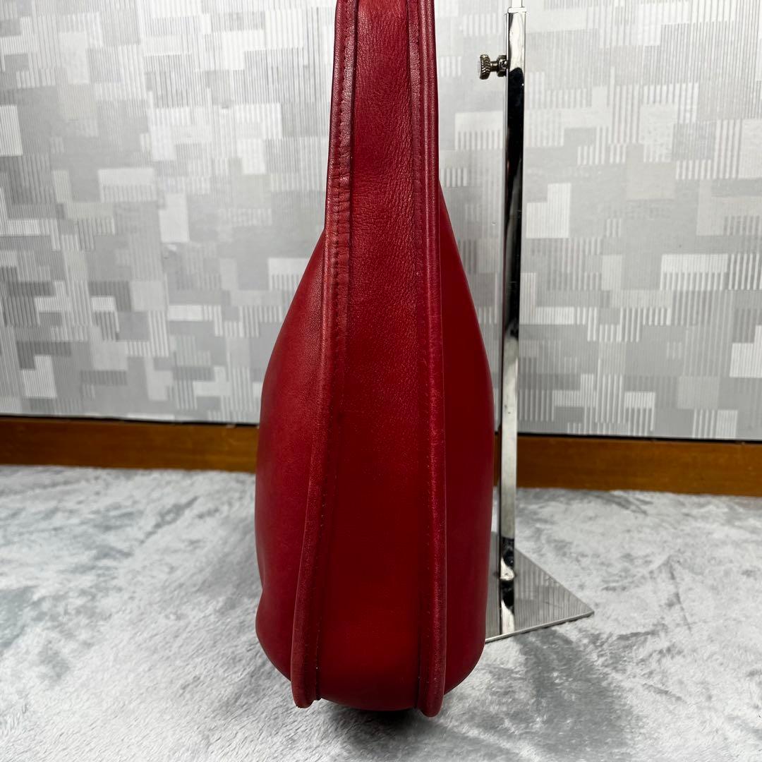 バッグ Old Coach Hobo Ergo Zip Red Rare