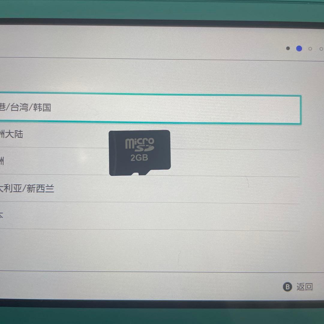 Nintendo SwitchLiteターコイズ本体 2GBmicroカード入り