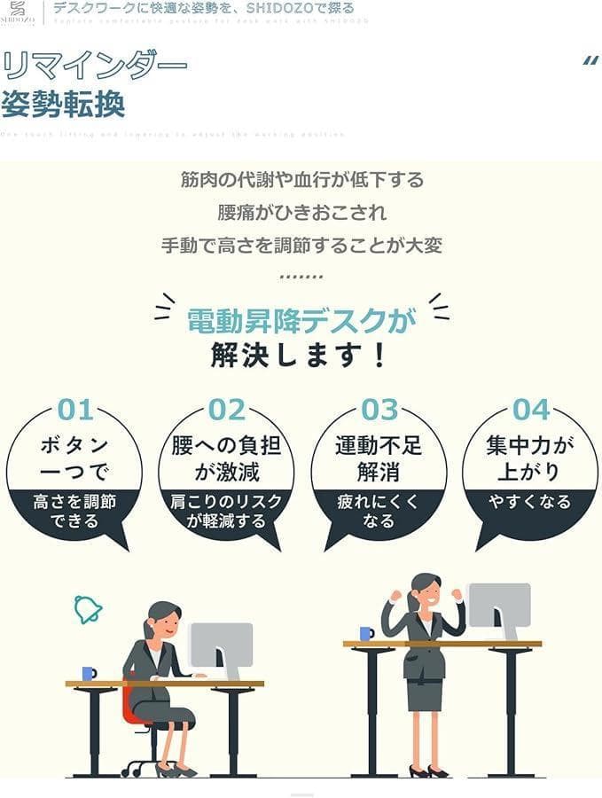 176電動 昇降デスク 1枚天板 幅115cmX奥行55cm スタンディング