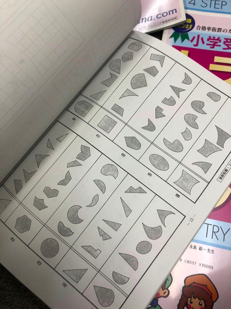 カーサ・フェミニナ　小学校受験　幼児テスト　トライA 1〜12 書き込み/解答無