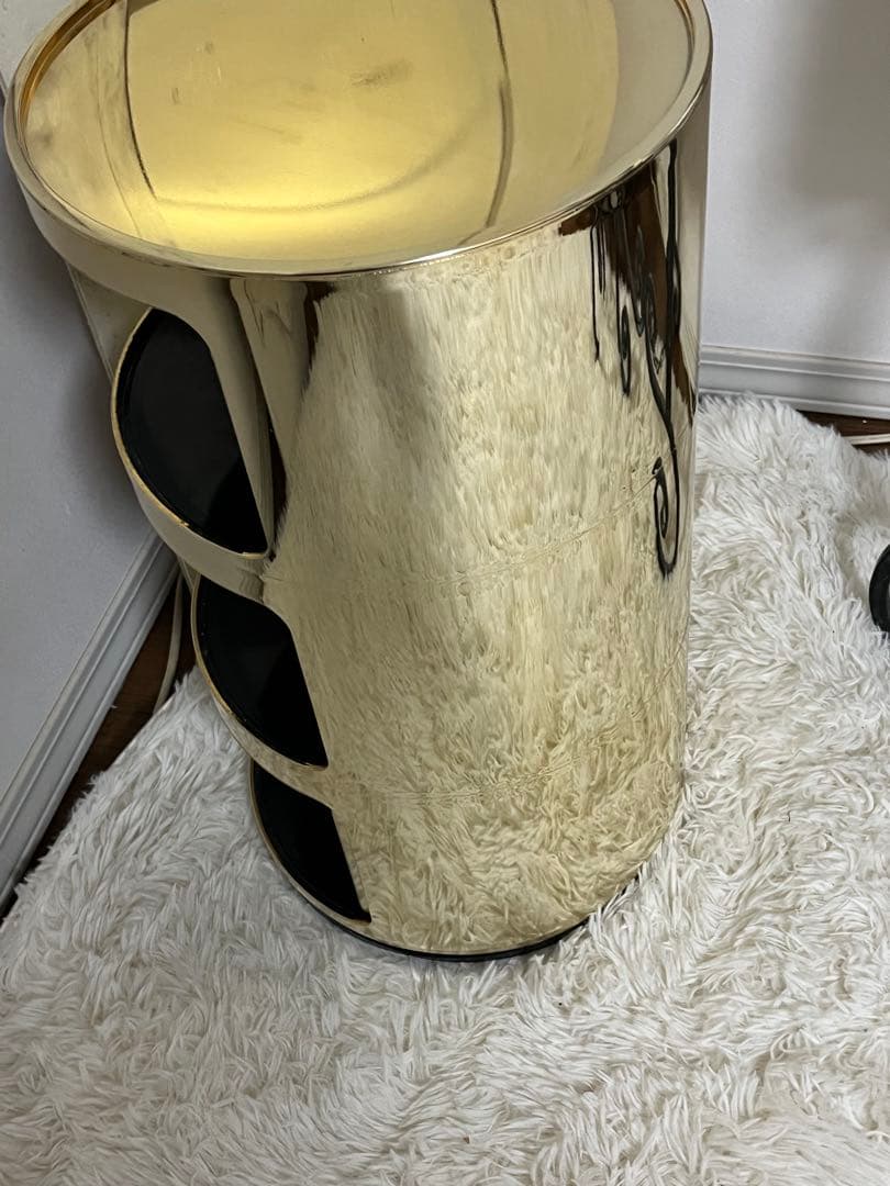 ゴールド Kartell カルテル コンポニビニ 3段 美品