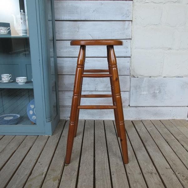 イギリス ビンテージ 家具 ハイスツール カウンタースツール 英国 4774e