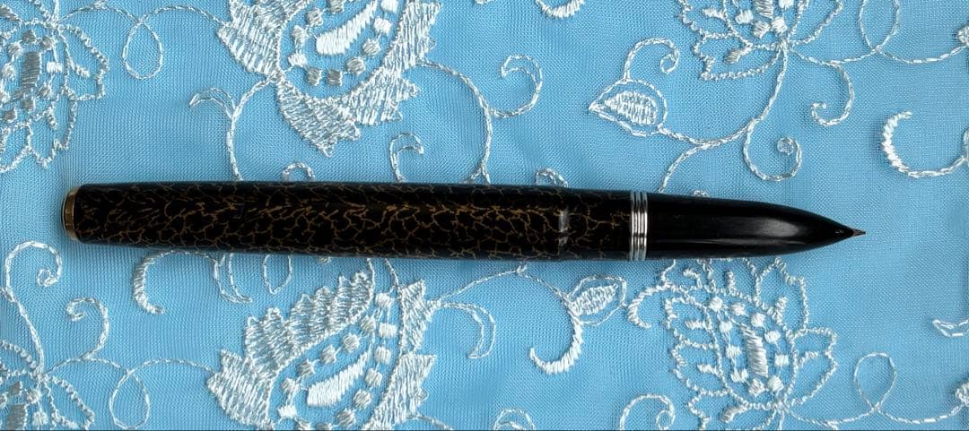 パイロット　国光会　蒔絵　黒蜻蛉14金　ヴィンテージ