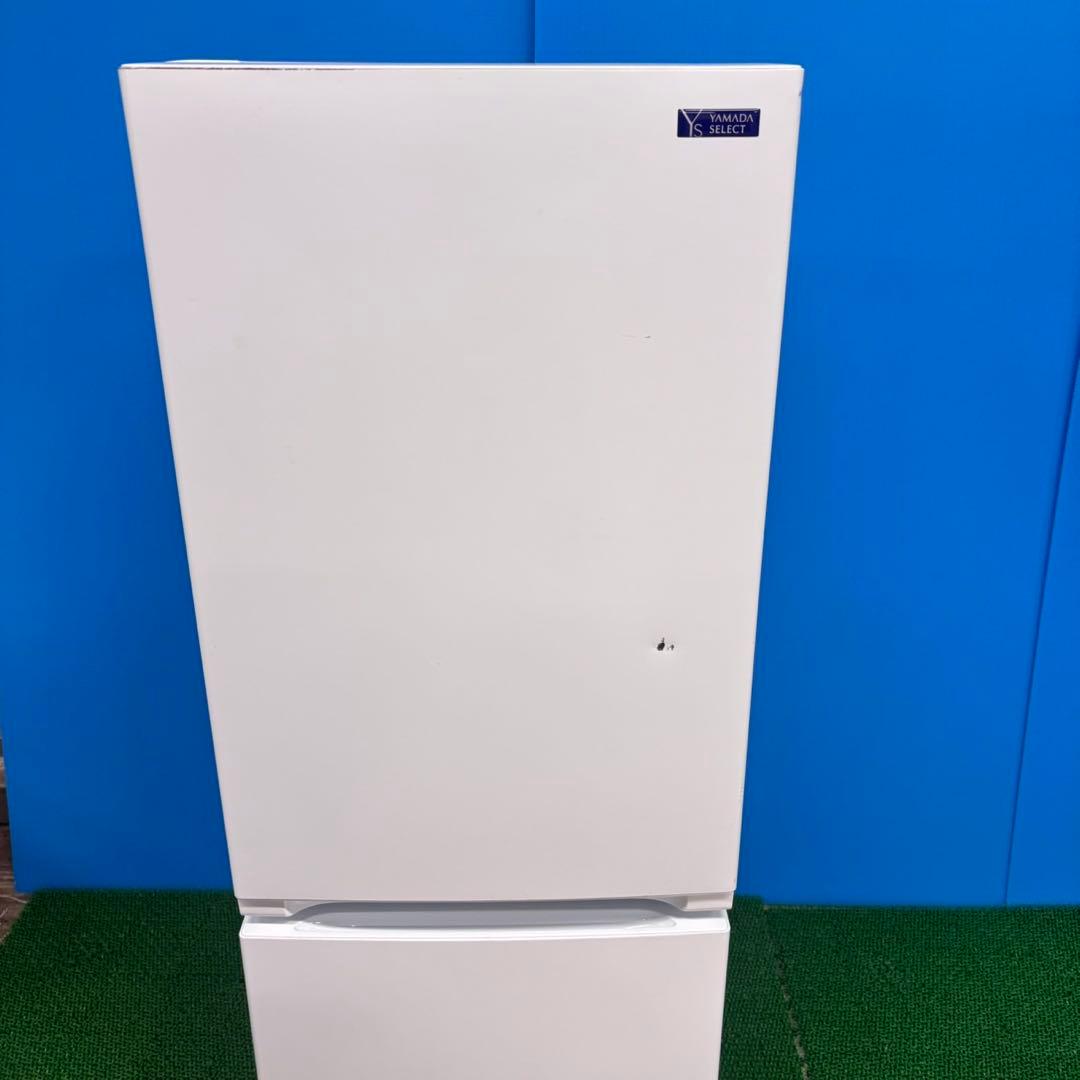 629 1人暮らし用　冷蔵庫　大容量　100L強　小型　右開き　2ドア　ホワイト