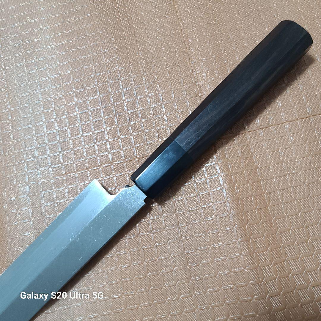ま*ぃ様 堺打刃物　柳刃包丁　刺身　９寸　白二鋼　黒檀柄
