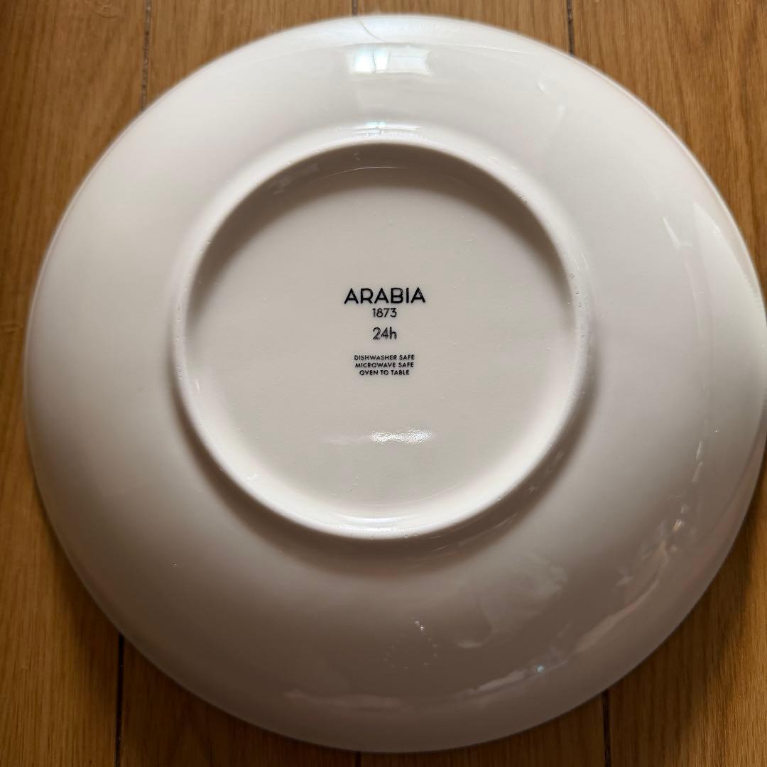 24h アベック プレート ２枚　（アラビア／ARABIA） 24cm グリーン