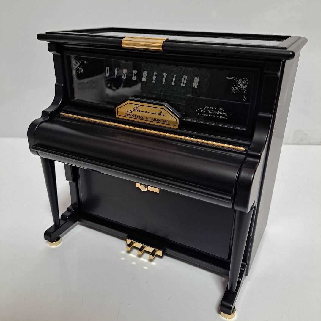 新品　ピアノ　ジュエリーボックス　小物入れ　オルゴール付き　ディスクレーション
