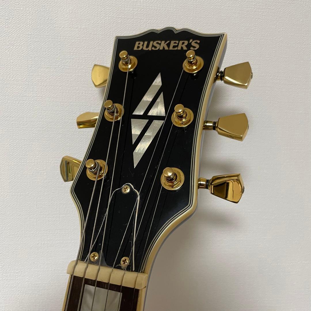 ★良品★ busker's エレキギター レスポールタイプ 黒 BLC300