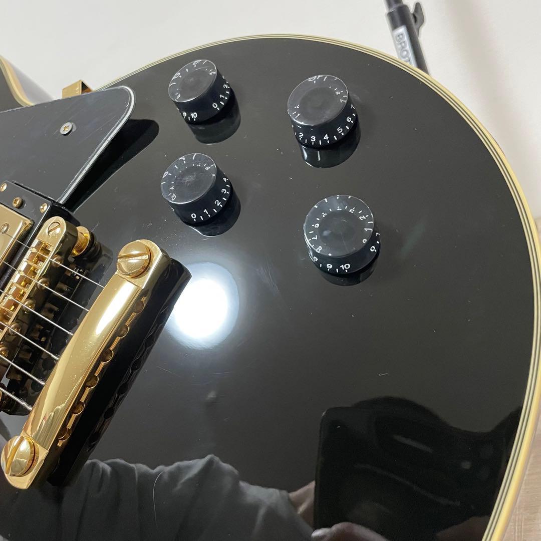 ★良品★ busker's エレキギター レスポールタイプ 黒 BLC300