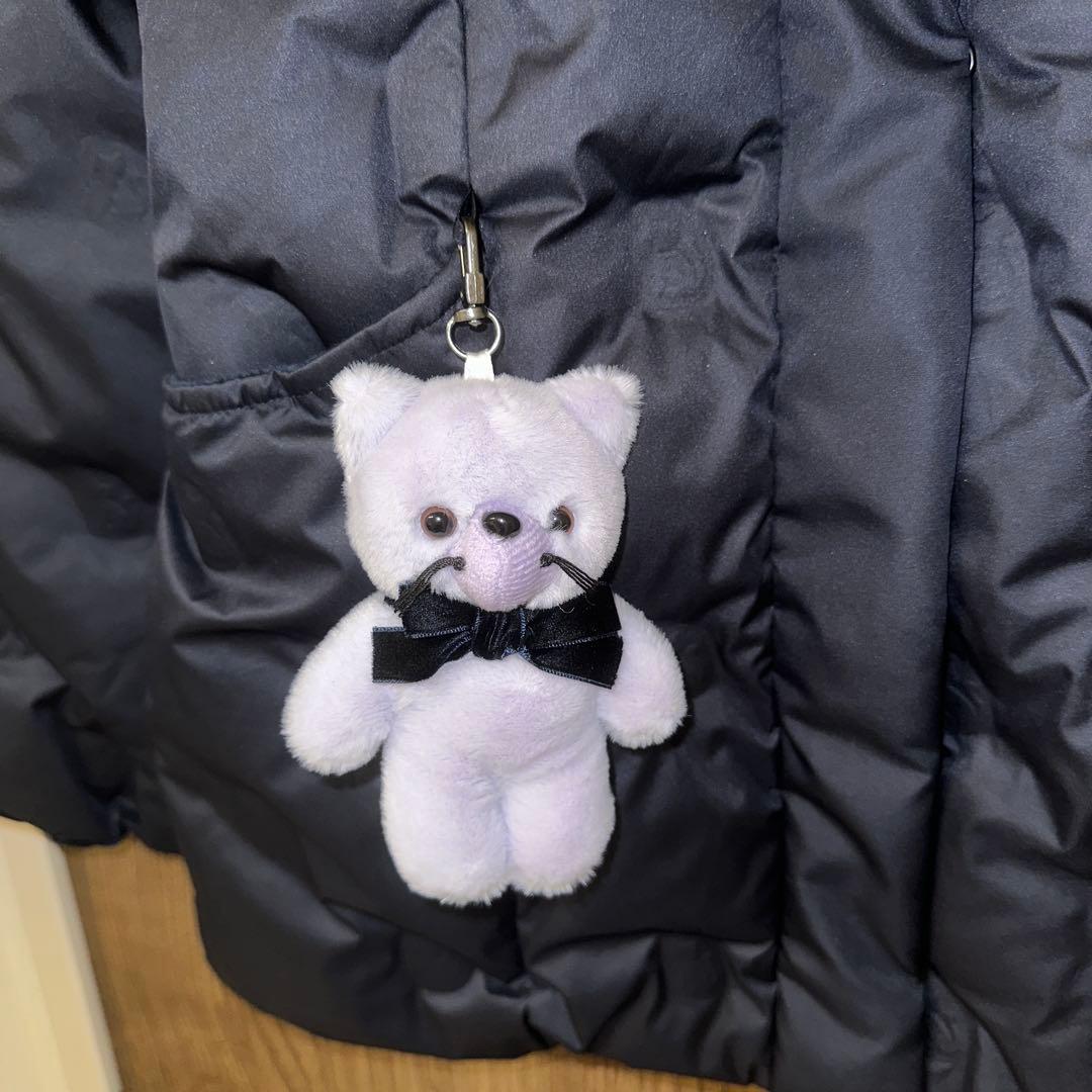 い*う様 新品タグ付き　ANNA SUI mini 中綿ネコブルゾン　紺130-